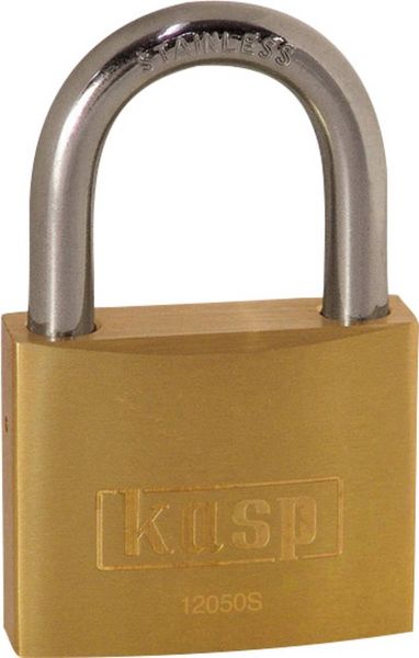 KASP K12050SD Vorhängeschloss 50mm Goldgelb Schlüsselschloss