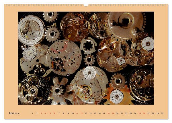 Produktbild: Uhr-Werk-Kunst (Wandkalender 2026 DIN A2 quer), CALVENDO Monatskalender