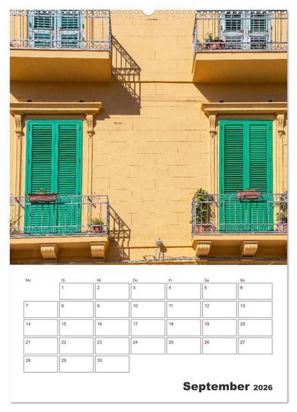 Produktbild: Messina - Reiseplaner (Wandkalender 2026 DIN A2 hoch), CALVENDO Monatskalender