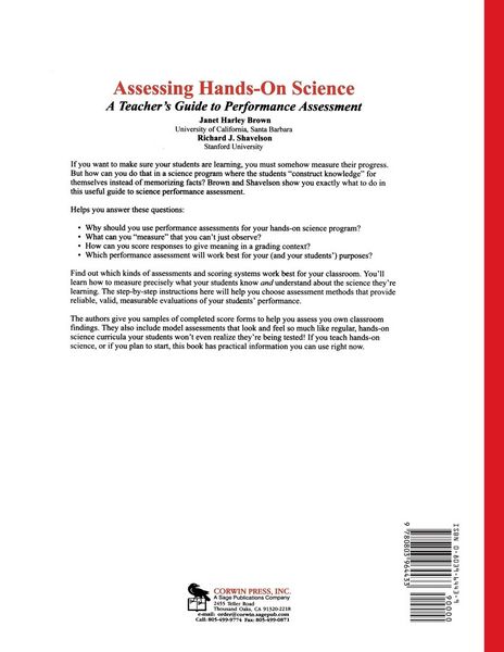 Produktbild: Assessing Hands-On Science