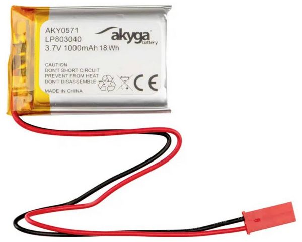 Produktbild: Akyga LP803040 Akkupack x Spezial-Akku LiPo 3.7V 1000 mAh