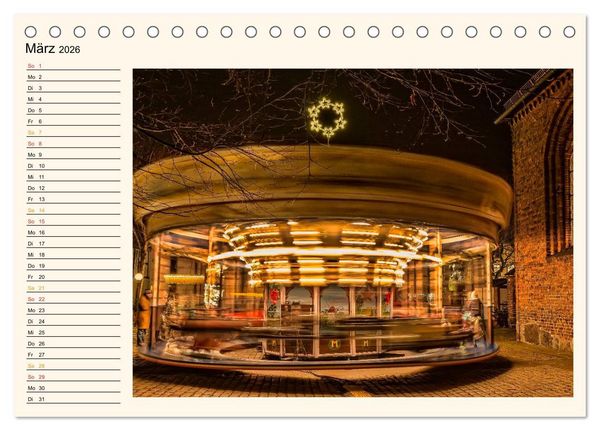 Produktbild: Karussell - Nostalgie (Tischkalender 2026 DIN A5 quer), CALVENDO Monatskalender