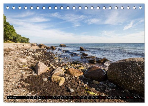Produktbild: Insel Fehmarn - Impressionen eines Sommertages an der Ostsee (Tischkalender 2026 DIN A5 quer), CALVENDO Monatskalender