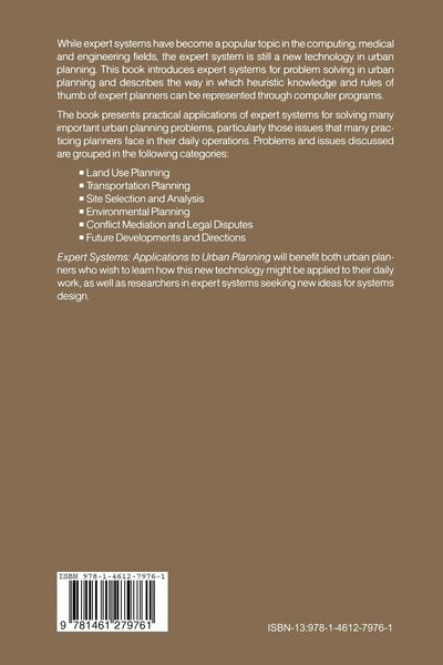Produktbild: Expert Systems: Applications to Urban Planning