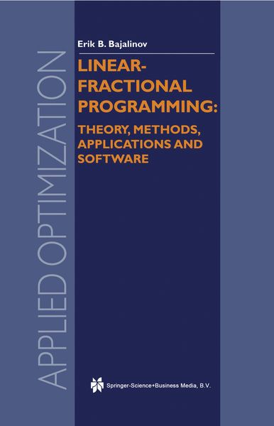 Produktbild: Linear-Fractional Programming Theory, Methods, Applications and Software