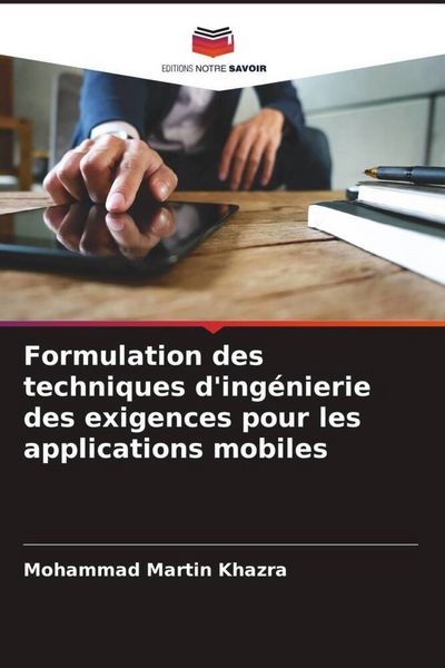 Produktbild: Formulation des techniques d'ing&eacute;nierie des exigences pour les applications mobiles