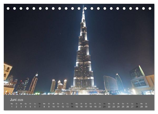 Produktbild: Dubai (Tischkalender 2026 DIN A5 quer), CALVENDO Monatskalender