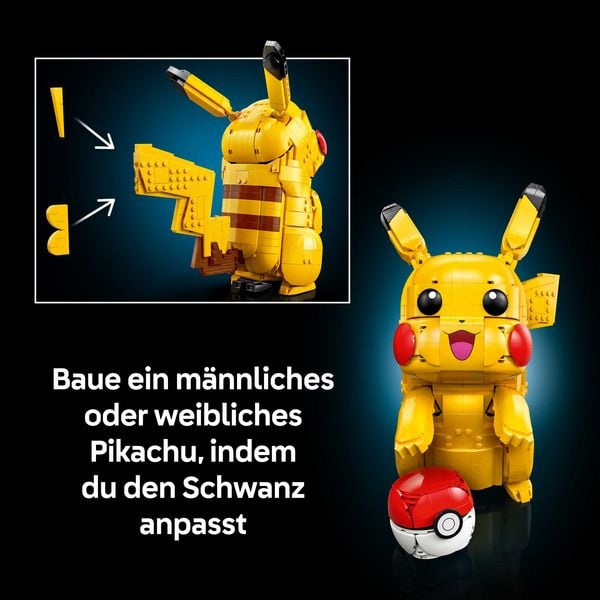 Produktbild: LEGO Pok&eacute;mon 72152 Pikachu und Pok&eacute;ball, 3D Puzzle zum Videospiel