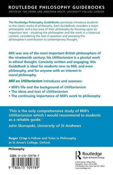 Produktbild: Routledge Philosophy GuideBook to Mill on Utilitarianism