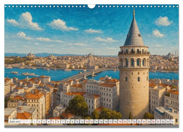 Produktbild: Sehenswertes in Istanbul - Die Sprache der Farben (Wandkalender 2027 DIN A3 quer), CALVENDO Monatskalender
