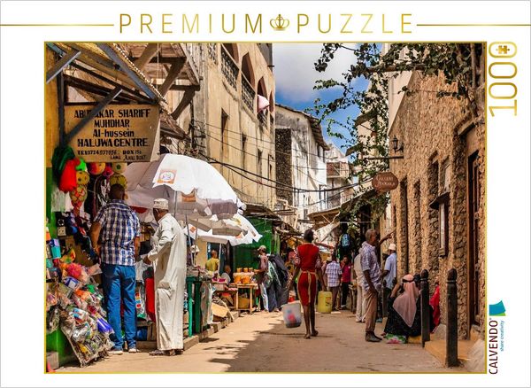 Produktbild: CALVENDO Puzzle Die Hauptstra&szlig;e in Lamu-Stadt | 1000 Teile Lege-Gr&ouml;&szlig;e 64x48cm Foto-Puzzle f&uuml;r gl&uuml;ckliche Stunden