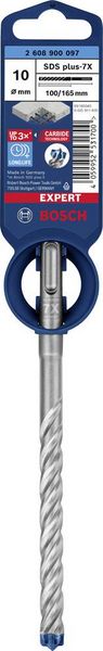 Produktbild: Bosch Accessories EXPERT SDS plus-7X 2608900097 Hammerbohrer 1 St&uuml;ck 10 mm Gesamtl&auml;nge 165 mm SDS-Plus 1 St.