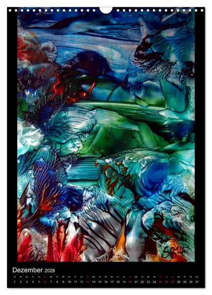 Produktbild: Wachs-Mal-ART encaustic (Wandkalender 2026 DIN A3 hoch), CALVENDO Monatskalender