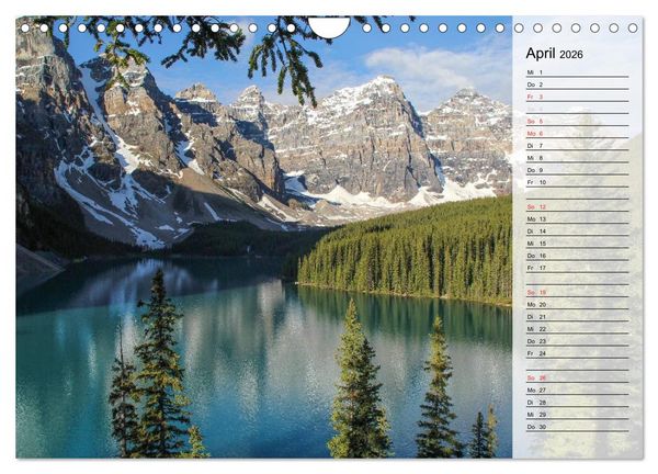 Produktbild: Rocky Mountains 2026 (Wandkalender 2026 DIN A4 quer), CALVENDO Monatskalender