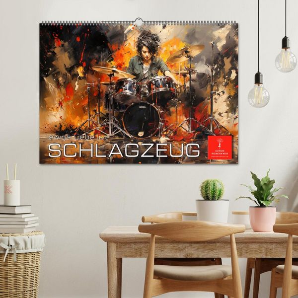 Produktbild: Schlagzeug ewige Liebe live (Wandkalender 2026 DIN A2 quer), CALVENDO Monatskalender