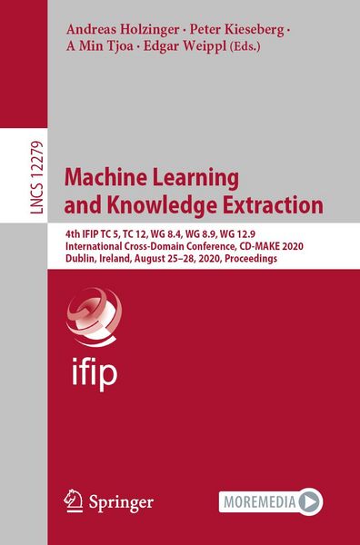 Produktbild: Machine Learning and Knowledge Extraction