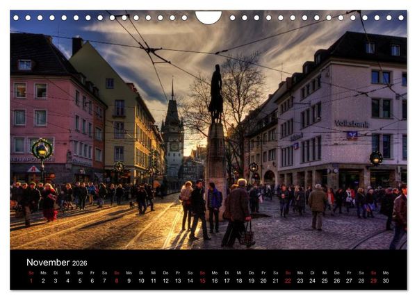 Produktbild: Freiburger Impressionen (Wandkalender 2026 DIN A4 quer), CALVENDO Monatskalender