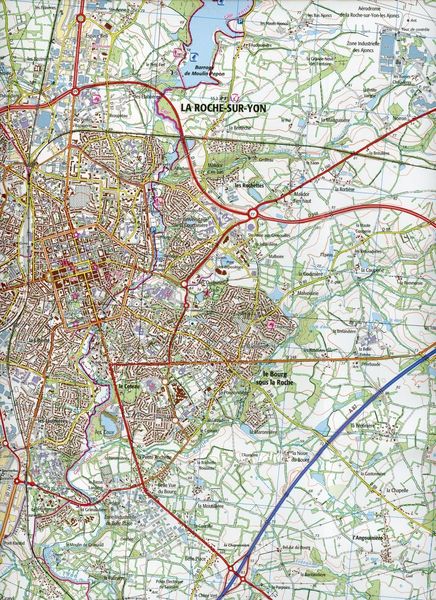 Produktbild: La Roche-sur-Yon.Bournezeau 1:25 000