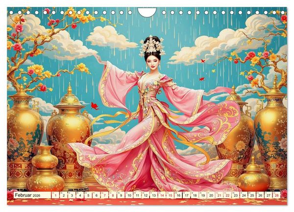Produktbild: Rhythmus der chinesischen Anmut (Wandkalender 2026 DIN A4 quer), CALVENDO Monatskalender