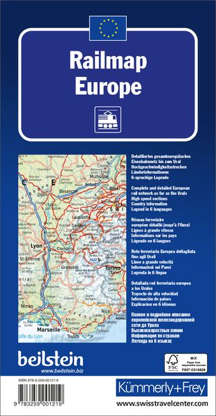 Railmap Europa 1:5 Mio.