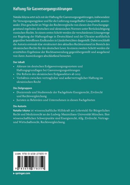 Produktbild: Haftung f&uuml;r Gasversorgungsst&ouml;rungen