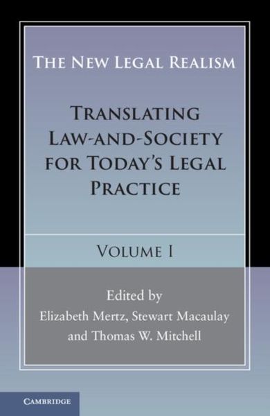 Produktbild: New Legal Realism: Volume 1