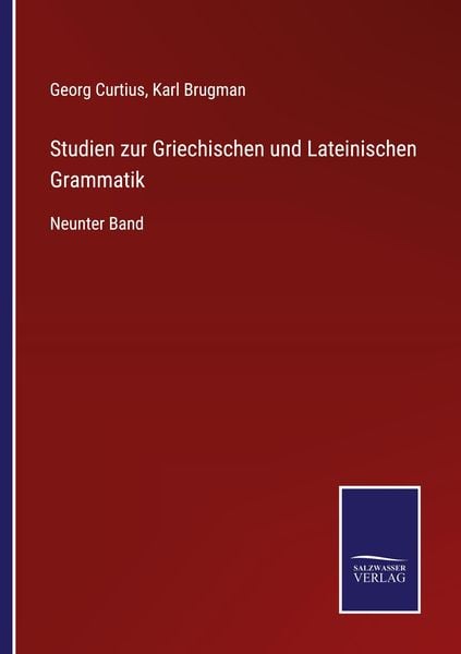 Produktbild: Studien zur Griechischen und Lateinischen Grammatik