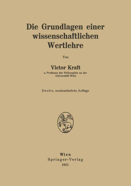 Produktbild: Die Grundlagen einer wissenschaftlichen Wertlehre