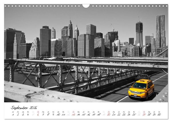 Produktbild: New York &ndash; The Big Apple (Wandkalender 2026 DIN A3 quer), CALVENDO Monatskalender