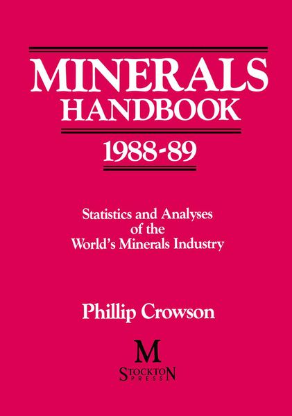 Minerals Handbook 1988-89, Taschenbuch von Phillip Crowson, Palgrave Macmillan UK, 9781349096886