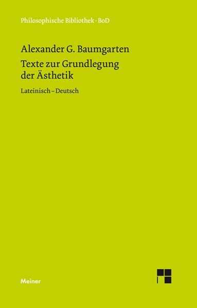 Produktbild: Texte zur Grundlegung der &Auml;sthetik