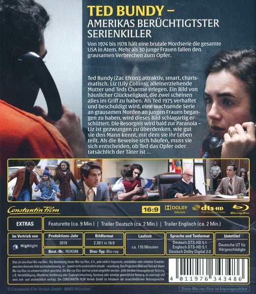 Produktbild: Extremely Wicked, Shockingly Evil and Vile