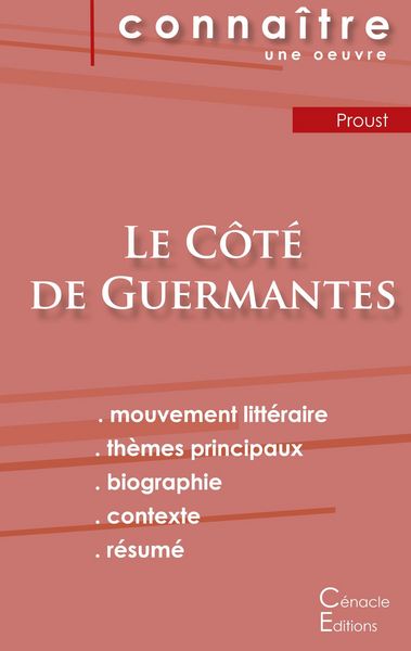 Produktbild: Fiche de lecture Le C&ocirc;t&eacute; de Guermantes de Marcel Proust (analyse litt&eacute;raire de r&eacute;f&eacute;rence et r&eacute;sum&eacute; complet)
