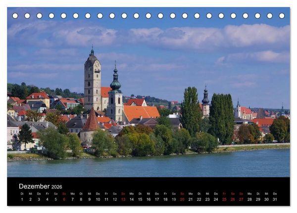 Produktbild: Die Wachau - Bezaubernde Orte an der Donau (Tischkalender 2026 DIN A5 quer), CALVENDO Monatskalender