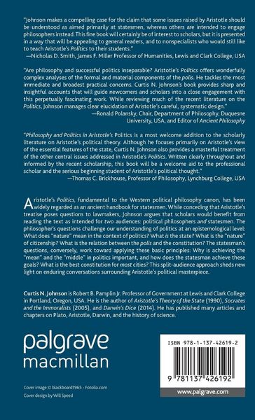 Produktbild: Philosophy and Politics in Aristotle&rsquo;s Politics