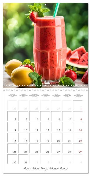 Produktbild: World of smoothies (Wall Calendar 2026 12 &times; 12 Inch) CALVENDO 12 Month Wall Calendar