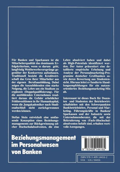 Produktbild: Beziehungsmanagement im Personalwesen von Banken