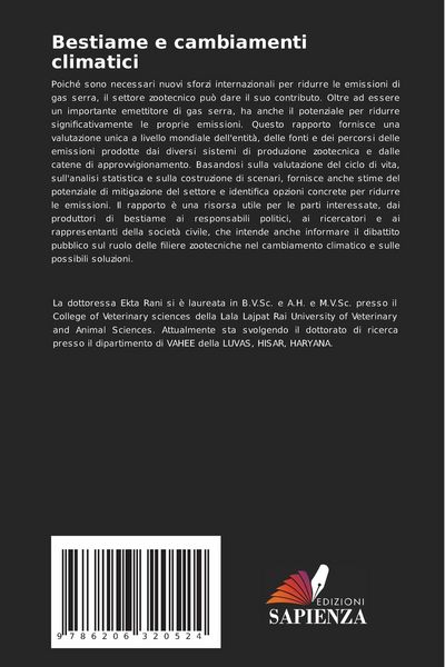 Produktbild: Bestiame e cambiamenti climatici