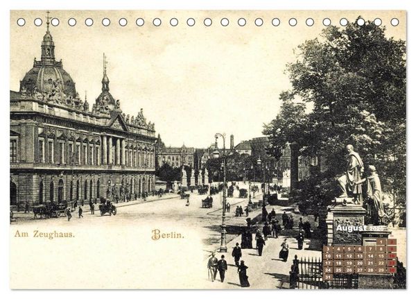 Produktbild: Gr&uuml;&szlig;e aus Berlin &ndash; Die Stadt in historischen Ansichten (Tischkalender 2026 DIN A5 quer), CALVENDO Monatskalender