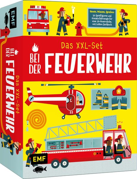 Produktbild: Das XXL-Set &ndash; Bauen, Wissen, Spielen: Bei der Feuerwehr