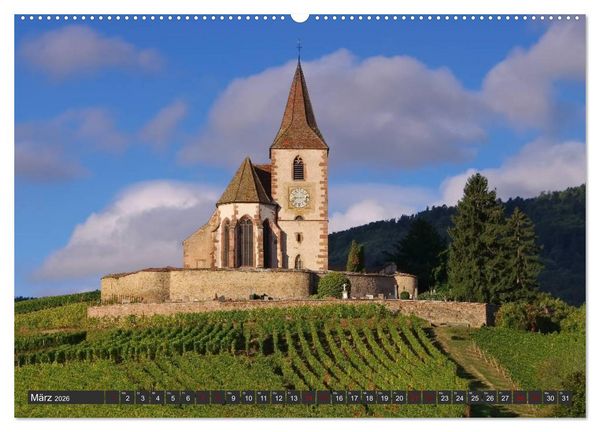 Produktbild: Elsass - Zwischen Rhein und Vogesen (Wandkalender 2026 DIN A2 quer), CALVENDO Monatskalender
