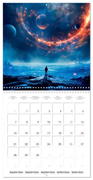 Produktbild: DISTANT WORLDS Explore the universe (Wall Calendar 2026 12 &times; 12 Inch) CALVENDO 12 Month Wall Calendar
