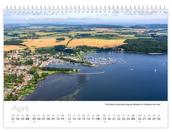 Produktbild: Kalender R&uuml;gen Luftaufnahmen kompakt 2027