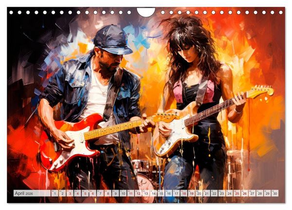 Produktbild: ROCK Sp&uuml;re die grenzenlose Power (Wandkalender 2026 DIN A4 quer), CALVENDO Monatskalender
