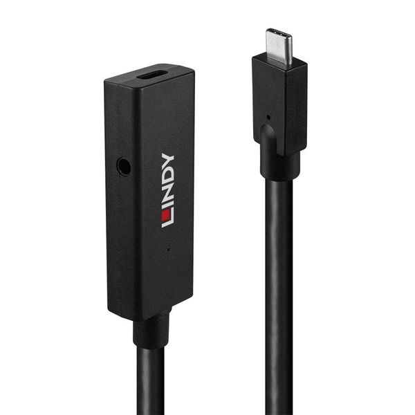 Produktbild: LINDY USB-C&reg; Kabel USB 3.2 Gen2 USB-C&reg; Stecker, USB-C&reg; Buchse 5.00m Schwarz 43364