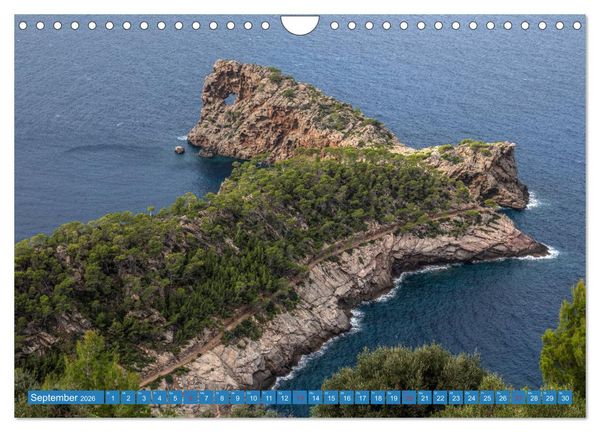 Produktbild: Mallorca, Sehnsuchtsinsel im Mittelmeer (Wandkalender 2026 DIN A4 quer), CALVENDO Monatskalender