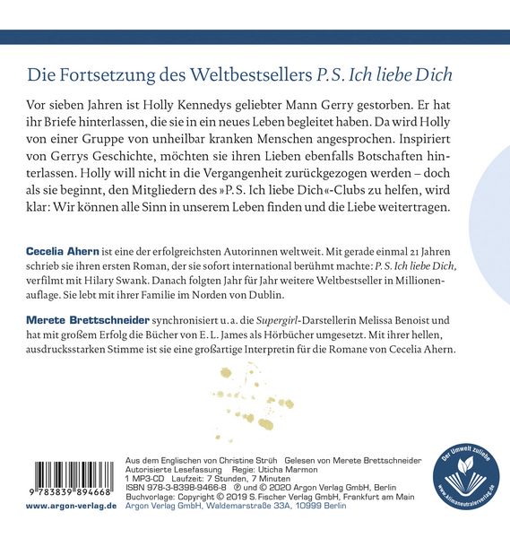 Produktbild: Postscript - Was ich dir noch sagen m&ouml;chte