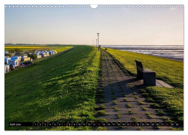 Produktbild: Neuharlingersiel - Ostfrieslands sch&ouml;nstes Hafenst&auml;dtchen (Wandkalender 2026 DIN A3 quer), CALVENDO Monatskalender