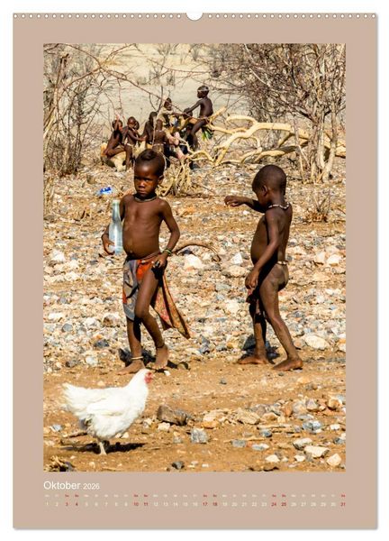 Produktbild: Besuch bei den Himbas - Namibia (hochwertiger Premium Wandkalender 2026 DIN A2 hoch), Kunstdruck in Hochglanz