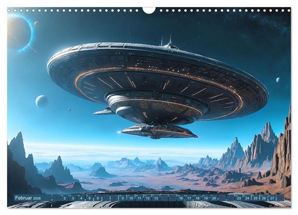 Produktbild: Alien Starships (Wandkalender 2026 DIN A3 quer), CALVENDO Monatskalender